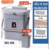 Thùng rác nhà tắm treo tường đa năng LAZYDO có nắp trượt thông minh, thùng rác nhà vệ sinh tiện lợi có ruột Lazydo – ảnh 25