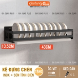 🔴OUTLET | Kệ giá phòng bếp inox dán tường đựng gia vị, chén, đĩa, chai lọ, dao, đũa đa năng không cần khoan tường – ảnh 16