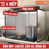 Tấm Chắn Dầu Inox 304 Chống Gỉ, Tấm Dụng Cụ Chắn Dầu & Chắn Gió Cho Bếp Ga Bằng Inox 304 Dày Dặn LAZYDO (LZ-0252) – ảnh 28