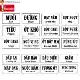 Tem Nhãn Decal Dán Hủ Đựng Gia Vị, Muối, Bột Ngọt, Đường Và Bình Đựng Dầu Ăn, Nước Mắm, Mật Ong, Nước Tương - PHAELDO – ảnh 14