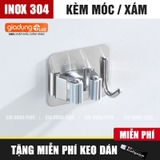Móc dán tường chịu lực inox 304, móc treo tường siêu dính trong suốt treo đồ đa năng (+tặng kèm keo) – ảnh 32