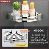 Kệ để đồ nhà tắm - kệ góc nhà tắm dán tường bằng keo hoặc ốc vít(tặng kèm keo dán, bộ ốc vít) LTENG ER-0725 – ảnh 5