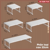 Kệ chia ngăn tủ quần áo, phân chia tủ bếp nhựa PP thiết kế đa năng tiện lợi co giãn, có chân đứng LAZYDO (LZ-0543) – ảnh 8