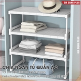 Kệ chia ngăn tủ quần áo, phân chia tủ bếp nhựa PP thiết kế đa năng tiện lợi co giãn, có chân đứng LAZYDO (LZ-0543) – ảnh 4