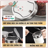 Lọ đựng gia vị thuỷ tinh boroslicate nắp bật bằng Inox 304 cao cấp (+tặng kèm thìa inox 304) PHALEDO – ảnh 12