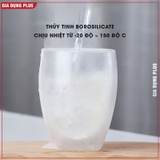 Cốc Thủy Tinh 2 Lớp Cách Nhiệt | Cốc Uống Nước, Cốc Uống Cà Phê Thủy Tinh Borosilicate – ảnh 5