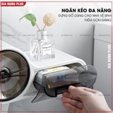 Hộp giấy vệ sinh dán tường cao cấp hai ngăn đa năng cao cấp ShuangQuing (SQ-5262) – ảnh 4