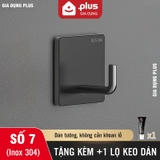 Móc treo tường chịu lực inox 304, móc dán tường siêu dính để treo đồ dùng đa năng (quần áo, tranh...) không cần khoan LZ – ảnh 34