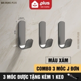 Móc treo tường chịu lực inox 304, móc dán tường siêu dính để treo đồ dùng đa năng (quần áo, tranh...) không cần khoan LZ – ảnh 11