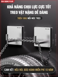 Móc dán tường chịu lực inox 304, móc treo tường siêu dính trong suốt treo đồ đa năng (+tặng kèm keo) – ảnh 5