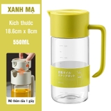 Lọ đựng dầu ăn, nước mắm thuỷ tinh borosilicate cao cấp, vòi tự rót tự động, thông minh PHALEDO – ảnh 13