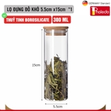 Hũ Thuỷ Tinh Nắp Gỗ Tre, Lọ Thuỷ Tinh Nắp Gỗ Borosilicate Chịu Nhiệt, Không Chứa Chì Cao Cấp PHALEDO – ảnh 27