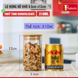 Hũ Thuỷ Tinh Nắp Gỗ Tre, Lọ Thuỷ Tinh Nắp Gỗ Borosilicate Chịu Nhiệt, Không Chứa Chì Cao Cấp PHALEDO – ảnh 30