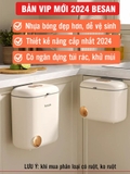 Thùng rác nhà tắm treo tường đa năng LAZYDO có nắp trượt thông minh, thùng rác nhà vệ sinh tiện lợi có ruột Lazydo – ảnh 7