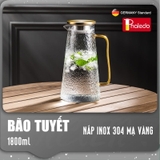 Bình Nước Thuỷ Tinh Chịu Nhiệt 2Lít Dung Tích Lớn, Borosilicate An Toàn Không Chì Cao Cấp PHALEDO – ảnh 22