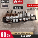 Kệ để đồ nhà tắm ERMO dán tường bằng keo hoặc ốc vít, chất liệu nhôm cao cấp, chống gỉ (ER-0744) – ảnh 31