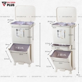 Thùng rác 3 tầng thông minh LAZYDO xuất Nhật – Phân loại rác, dung tích lớn 42L, có bánh xe – ảnh 15