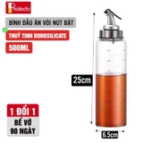 Chai Đựng Dầu Ăn, Bình Thủy Tinh Đựng Dầu Ăn, Nước Mắm,.. Thủy Tinh An Toàn Sức Khỏe, Chống Nhỏ Giọt – ảnh 19
