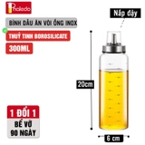 Chai Đựng Dầu Ăn, Bình Thủy Tinh Đựng Dầu Ăn, Nước Mắm,.. Thủy Tinh An Toàn Sức Khỏe, Chống Nhỏ Giọt – ảnh 14
