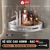 Kệ góc phòng tắm để đồ dán tường LTENG, chất liệu nhôm hàng không, lắp đặt dán tường và khoan tường – ảnh 29