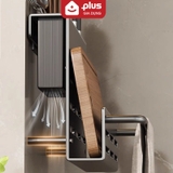 Giá cài dao kéo cao cấp, kệ để dao chống gỉ trọn đời, dán tường cao cấp (tặng kèm keo dán) ERMO – ảnh 3