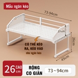 Kệ chia ngăn tủ quần áo, phân chia tủ bếp nhựa PP thiết kế đa năng tiện lợi co giãn, có chân đứng LAZYDO (LZ-0543) – ảnh 37