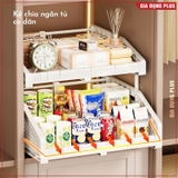 Kệ co giãn chia ngăn tủ dạng ngăn kéo để đồ dùng quần áo đa năng, xếp tầng linh hoạt, tiết kiệm không gian – ảnh 3