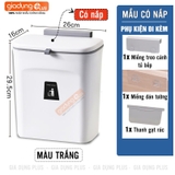 Thùng rác treo tường thông minh Besan - thùng rác treo cánh tủ bếp, treo tường nhà vệ sinh đa năng tiện lợi – ảnh 23