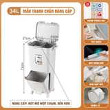 Thùng rác 3 tầng thông minh LAZYDO xuất Nhật – Phân loại rác, dung tích lớn 42L, có bánh xe – ảnh 24