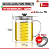 Bình dầu ăn, nước mắm 750ml- thuỷ tinh borosilicate, có tay cầm, đế cao su cao cấp chống vỡ - VIMORA – ảnh 11
