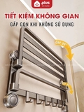 Kệ Để Khăn Nhà Tắm Cốc Hút Siêu Bám Dính, Kệ Không Cần Khoan Tiện Lợi, Chịu Tải Tốt, Không Gỉ Sét – ảnh 3