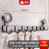Thanh Móc Treo Đồ Cốc Hút Không Khoan Tường, Chịu Tải 30Kg, Móc Treo Đồ Dán Tường Bám Dính Chắn Chắn – ảnh 15