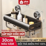 Kệ Đa Năng Cốc Hút Không Khoan Đục Chịu Tải 30Kg - Kệ Nhà Tắm Thép Carbon Không Gỉ Tiện Lợi – ảnh 19