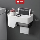 Hộp giấy vệ sinh dán tường cao cấp hai ngăn đa năng cao cấp ShuangQuing (SQ-5262) – ảnh 11