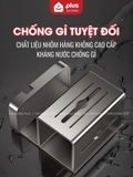 Hộp Đựng Khăn Giấy Treo Tường Cốc Hút Không Cần Khoan Đục, Hộp Khăn Giấy Nhôm Không Gỉ Cao Cấp LTENG – ảnh 4