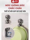 Móc Treo Thau Chậu, Rổ Cốc Hút Bám Tường Đa Năng Cho Phòng Tắm, Nhà Bếp, Chịu Tải Nặng Không Rơi Rớt – ảnh 8