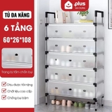 Tủ Đựng Giày Dép Lắp Ghép Có Thanh Móc Treo Đồ Tiện Lợi, Tủ Lắp Ráp Dễ Dàng, Móc Treo Nhôm Không Gỉ – ảnh 18