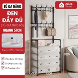 Tủ Đựng Giày Dép Lắp Ghép Có Thanh Móc Treo Đồ Tiện Lợi, Tủ Lắp Ráp Dễ Dàng, Móc Treo Nhôm Không Gỉ – ảnh 12