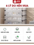 Tủ Đựng Giày Dép Lắp Ghép Có Thanh Móc Treo Đồ Tiện Lợi, Tủ Lắp Ráp Dễ Dàng, Móc Treo Nhôm Không Gỉ – ảnh 5