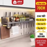 Kệ Để Dao, Đũa Nhà Bếp Dán Tường Không Khoan Đục, Giá Để Dao Bằng Nhôm Không Gỉ Sét, Chịu Tải 20Kg – ảnh 18