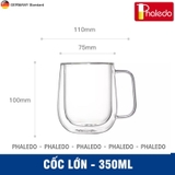 Cốc Thủy Tinh 2 Lớp Cách Nhiệt | Cốc Uống Nước, Cốc Uống Cà Phê Thủy Tinh Borosilicate – ảnh 17