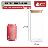 Hũ Thuỷ Tinh Nắp Gỗ Tre, Lọ Thuỷ Tinh Nắp Gỗ Borosilicate Chịu Nhiệt, Không Chứa Chì Cao Cấp PHALEDO – ảnh 18