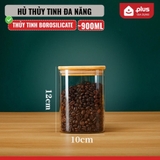 Hũ Thuỷ Tinh Nắp Gỗ Tre, Lọ Thuỷ Tinh Nắp Gỗ Borosilicate Chịu Nhiệt, Không Chứa Chì Cao Cấp PHALEDO – ảnh 20
