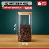 Hũ Thuỷ Tinh Nắp Gỗ Tre, Lọ Thuỷ Tinh Nắp Gỗ Borosilicate Chịu Nhiệt, Không Chứa Chì Cao Cấp PHALEDO – ảnh 22