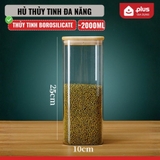 Hũ Thuỷ Tinh Nắp Gỗ Tre, Lọ Thuỷ Tinh Nắp Gỗ Borosilicate Chịu Nhiệt, Không Chứa Chì Cao Cấp PHALEDO – ảnh 23