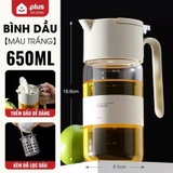 Lọ đựng dầu ăn, nước mắm thuỷ tinh borosilicate cao cấp, vòi tự rót tự động, thông minh PHALEDO – ảnh 16
