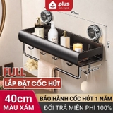 Kệ Để Đồ Nhà Tắm Cốc Hút Thông Minh Chống Nước, Chịu Tải 20Kg, Kệ Nhà Tắm Thép Carbon Không Gỉ LTENG – ảnh 17