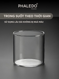 Lọ Thuỷ Tinh Có Nắp Gỗ Tre Borosilicate Kèm Muỗng Gỗ Chịu Nhiệt, Không Chứa Chì Cao Cấp PHALEDO (PL-0367) – ảnh 6