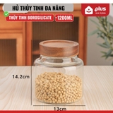 Bình Thuỷ Tinh Có Nắp Vặn Gỗ Keo Cao Cấp, Đựng Thực Phẩm Đa Năng, Thuỷ Tinh Chịu Nhiệt Borosilicate – ảnh 27