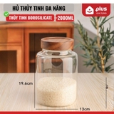 Bình Thuỷ Tinh Có Nắp Vặn Gỗ Keo Cao Cấp, Đựng Thực Phẩm Đa Năng, Thuỷ Tinh Chịu Nhiệt Borosilicate – ảnh 28